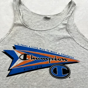 Champion Mens Shirt Top XL Gray Tank Top Sleeveless Made in USA - Picture 1 of 7