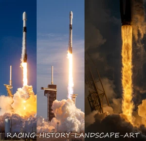 24 de octubre 2020 8x10 foto oda a SpaceX 100 vuelos exitosos lanzamiento compuesto 1 - Imagen 1 de 1