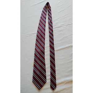 Us Polo Assn Mens Formal Necktie 59"Lx3.5"W Burgundy/Brown Neck Tie - Picture 1 of 6
