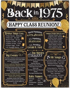 50. Gymnasientreffen (fünfzig) Dekoration in Gold - Erinnerung an das Jahr - Cla - Bild 1 von 9