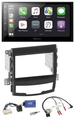 Pioneer Lenkrad Bluetooth DAB 2DIN USB Autoradio für SSangYong Korando mit Taste - Bild 1 von 4