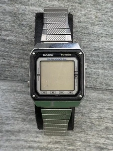 Reloj Pulsera Casio Digital Táctil TC-500 Adulto De Colección Piezas/Reparación Japón - Imagen 1 de 13