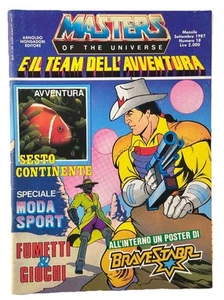 Masters E Il Team Dell'Aventure Motu Magazine Bravestarr Issue 18 1987 Rare - Picture 1 of 10