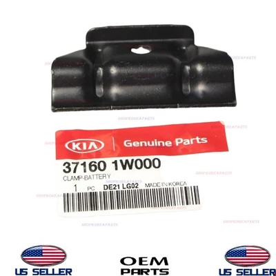Genuine Battery Hold Down Tie Bracket Clamp Hyundai Accent Kia Rio 37160-1W000 - Image 1 of 2