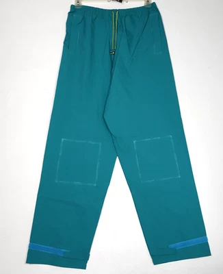 RedHead Rain Pants Mens Large Nylon Waterproof Teal Blue Elastic Drawstring Suit - Image 1 of 4