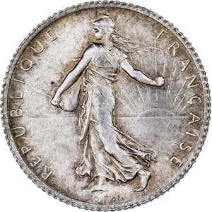 [#493881] France, 1 Franc, Semeuse, 1901, Paris, Silver, NGC, MS63, Gadoury:467, - Picture 1 of 2