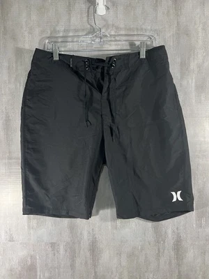 Pantalones cortos de natación para gimnasio activos negros Hurley para hombre talla 32  Foto 1 de 4