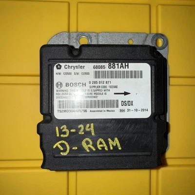2013-2024 RAM 1500 CLASSIC OEM SRS BAG CONTROL MODULE 68085881AH BOSCH MOPAR - Image 1 of 4