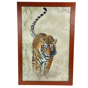 Original Painting Tiger Walking Jungle Signed by Artist With Tru UV Protection  - Picture 1 of 12