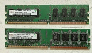 Hynix DDR2 RAM: (2 x 1Gb modules) - Picture 1 of 6