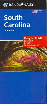 South Carolina, Easy-to-Fold Laminated Map, Rand McNally - Image 1 of 2