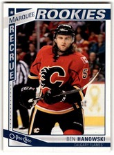 2013-14 O-Pee-Chee Ben Hanowski Rookie #596 Calgary Flames
