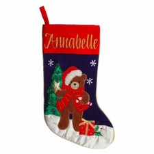 Personalised Traditional Christmas Stocking, Customised Christmas Stocking