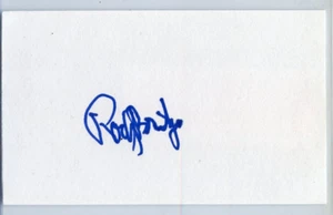 Tarjeta índice 3x5 autografiada firmada por Rocky Bridges MLB años 50-60 - Imagen 1 de 1