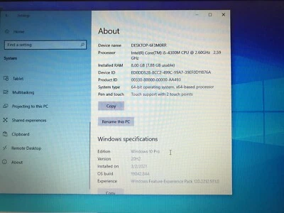 Lenovo ThinkPad T440p 14" i5-4300M @2.6GHz , 8GB RAM , 500GB HDD, Windows 10 Pro - Image 1 of 4