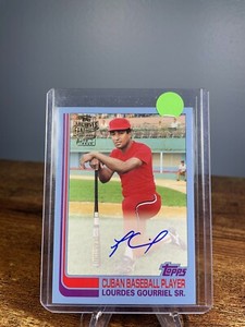 2017 TOPPS ARCHIVES FAN FAVORITES AUTO Blue /75 #FFA-LG LOURDES GOURRIEL SR