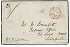 Great Britain 1865 mourning cover signed by William E. Gladstone