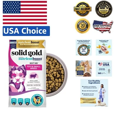 Comida para perros pequeños bocados sin granos con cordero - Probióticos y aumento de nutrientes - 11 lb Foto 1 de 4