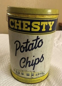 RARO 1940 PATATA FRITA PECHO 1 LB TERRA HAUTE INDIANA Publicidad Gráfica LATA - Imagen 1 de 5