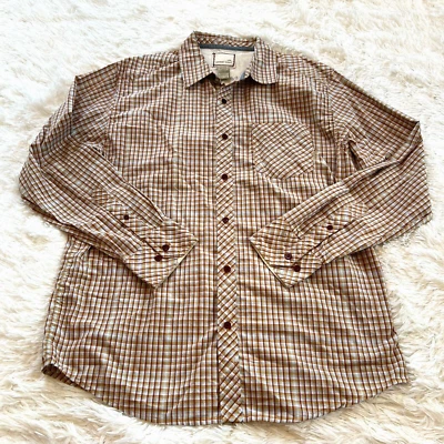 Horny Toad Shirt Large Plaid Button Up Western Cowboy Rodeo Outdoor Hiking 15503 - Image 1 of 4