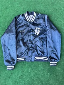 Giacca di raso vintage anni '80 Chalk Line New York Yankees MLB taglia L - Foto 1 di 9