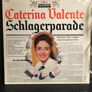 CATERINA VALENTE Schlagerparade 1958 LP on Decca #DL 8852 Greatest German Hits - Picture 1 of 14