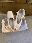 Nearly- new Bloch Triomphe suede toe cap pointe ballet shoes 5D