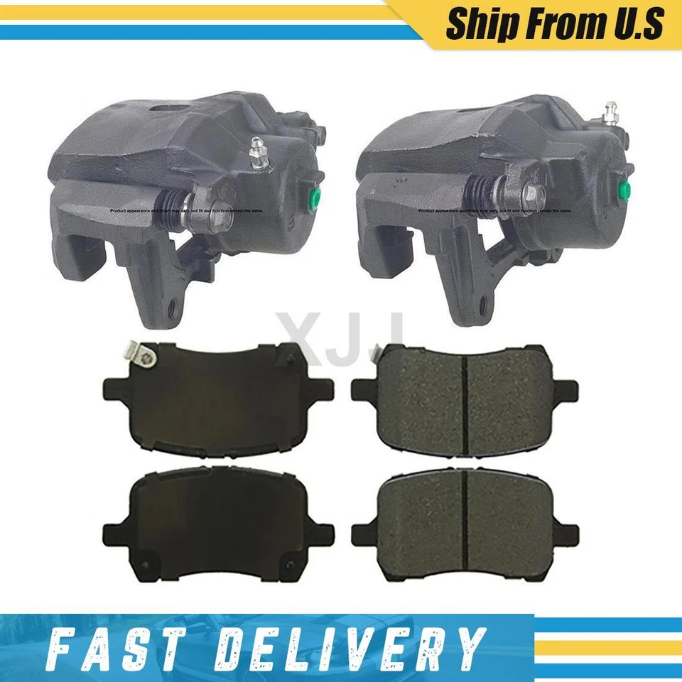 Pinzas de freno delanteras izquierda + derecha y pastillas de cerámica para Chevrolet Malibu 2004-2012 Foto 1 de 4