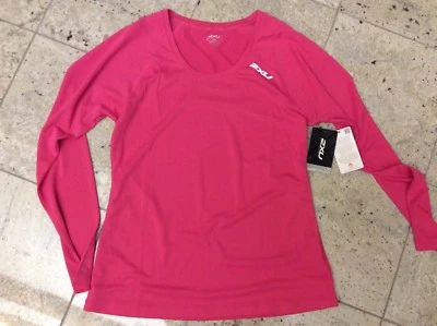 2XU Mujer Manga Larga XVent Top Rosa Caliente Grande NUEVO Foto 1 de 4