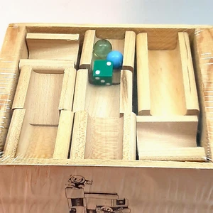 Juego de persecución de mármol para niños de 5 a 95 juguete de madera dura hecho a mano - C2 - Imagen 1 de 7