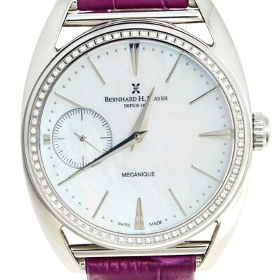 Nuevo reloj de cuerda Bernhard H. Mayer diamante. Acero inoxidable hecho en Suiza Foto 1 de 2
