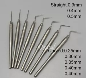 Sondas orales dentales escalador sonda periodontal exploradora herramientas punta recta curva - Imagen 1 de 6
