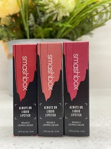 Lápiz labial líquido mate Smashbox Always On Longwear (tú eliges) nuevo en caja 0,13 oz/4 ml - Imagen 1 de 6