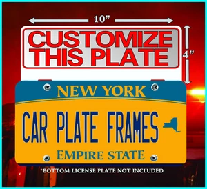 REFLECTIVE FIREFIGHTER EMT Paramedic Custom License Plate Topper License Plate - Picture 1 of 5