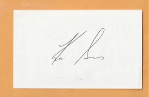 Tarjeta 3x5 firmada por Ken Suárez Cleveland Indians AUTO Florida State Seminoles - Imagen 1 de 2