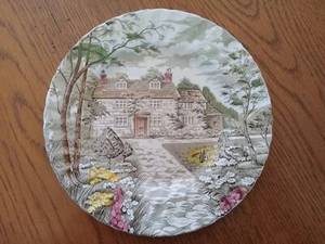 Vintage British Anchor Country Cottage Cake Plate - Picture 1 of 5