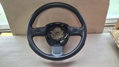 4F0419091AQTNA LEDER  LENKRAD SCHWARZ AUDI A6 C6 (4F) 2004-2008 - Bild 1 von 4