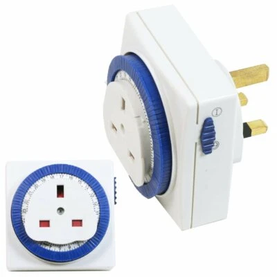2 X STATUS 24 HOUR PLUG IN TIMER SWITCH PROGRAMMABLE LIGHT LAMP SECURITY 80331X2 - Image 1 of 3