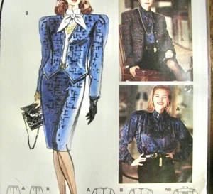 Womens Skirt Suit Sewing Pattern Victorian Blouse Burda Couture 4959 Size 10-20 - Picture 1 of 4