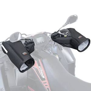 Pair Snowmobile Handlebar Gauntlets Gloves Muffs for Skidoo Polaris Motorcycle - Foto 1 di 11