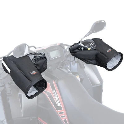 Pair Snowmobile Handlebar Gauntlets Gloves Muffs for Skidoo Polaris Motorcycle - Image 1 of 4