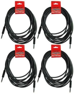 Strukture 4 Pack 18' Instrument Cable, 1/4", Thick ABS Inner Sleeve, SC186R ^4 - Picture 1 of 2