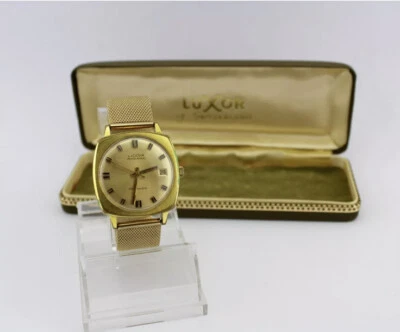 Luxor Vintage Automatikuhr Switzerland Automatic Herren Damen Gold 25Jewels 1960 - Bild 1 von 4