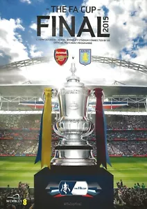 ARSENAL V ASTON VILLA ~ FINAL COPA FA 2015 ~ EXCELENTE ESTADO - Imagen 1 de 1