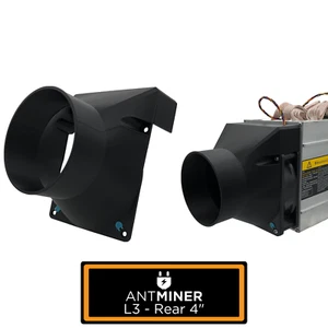 Antminer L3 Rear to 4 Inch - Fan Shroud Adapter Crypto ASIC Miner Silencer DOGE - Picture 1 of 5