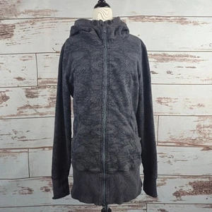 Lululemon Scuba Hoodie Grey Print Size 10 - Picture 1 of 6