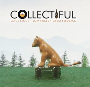 BRITAINS - VINTAGE LEAD FIGURE - ZOO ANIMAL - LION CUB 🔥411 - Picture 1 of 4