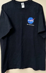 NASA, 60Th Anniversary, XL, Black T-Shirt - Picture 1 of 5