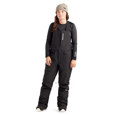 Pantalones de snowboard Dakine para mujer Reach 20K con babero grandes negros nuevos Foto 1 de 4