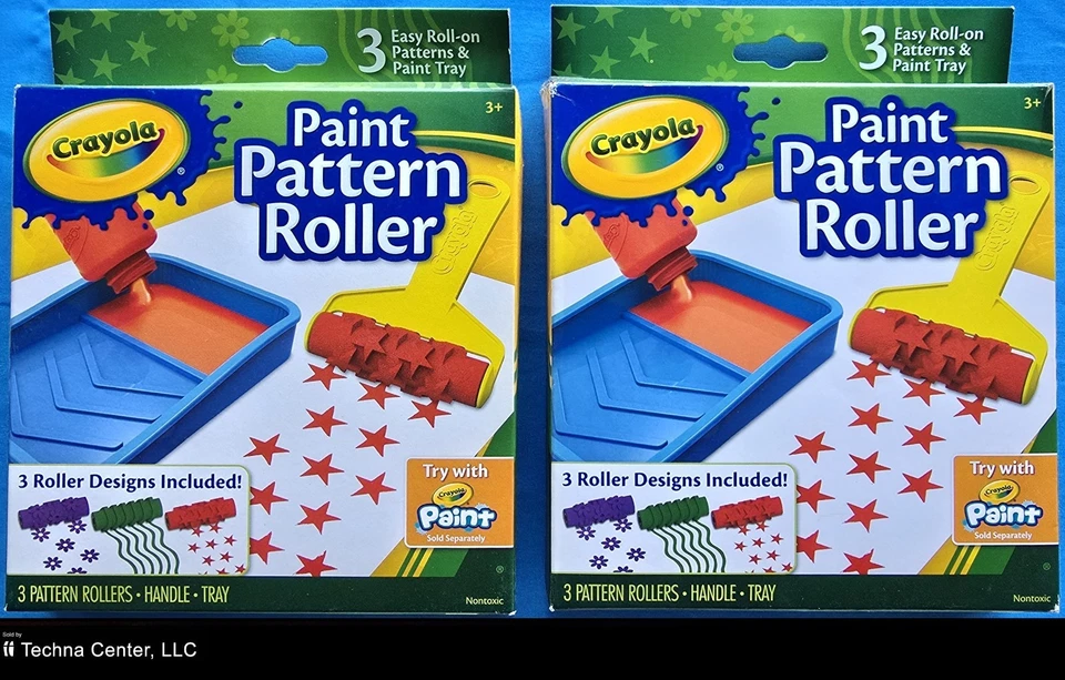 Ролик с узором краски Crayola, 2 упаковки - Изображение 1 из 4